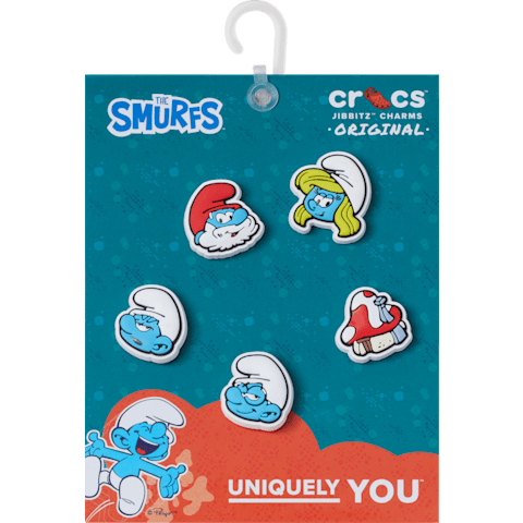 Crocs Smurfs Jibbitz Charms - 5 Pack