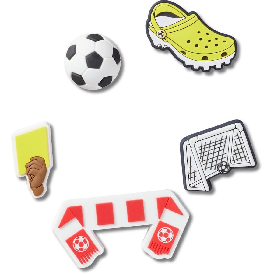 Crocs Soccer Team Jibbitz Charms - 5 Pack