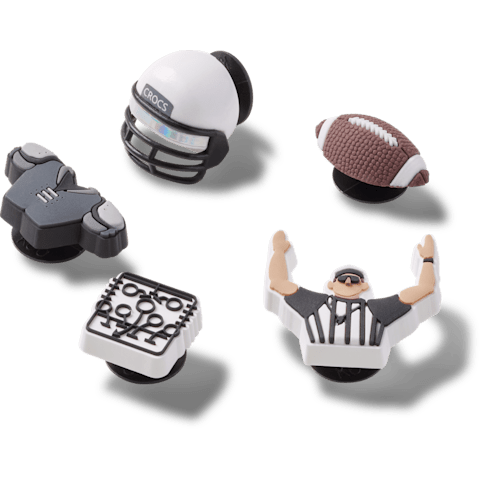 Crocs Football Team Jibbitz Charms - 5 Pack