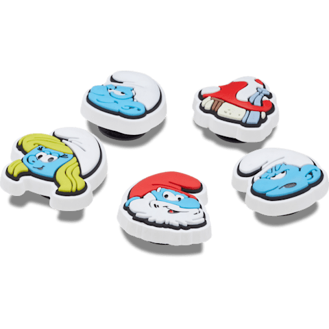 Crocs Smurfs Jibbitz Charms - 5 Pack