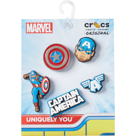 Crocs Captain America Jibbitz Charms - 5 Pack