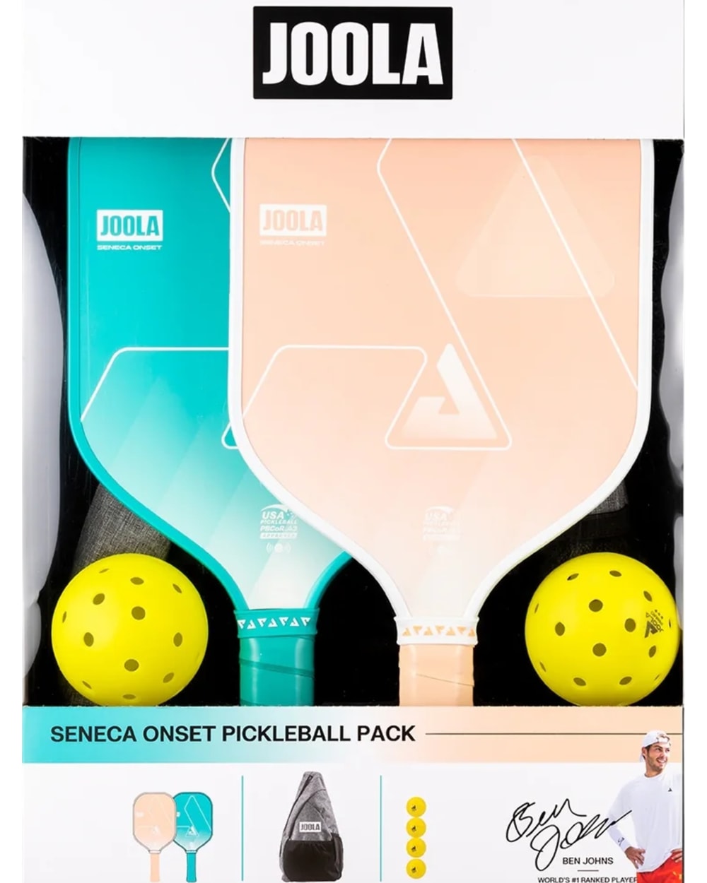 Joola Seneca Onset Pickleball Pack - Coastal - retail packaging