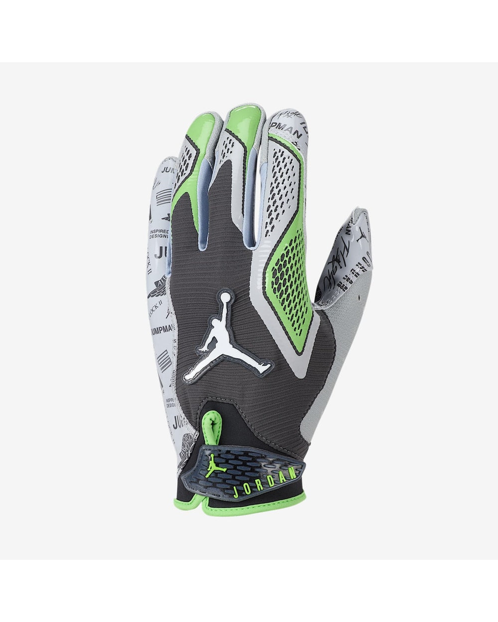 Jordan Fly Lock 2.0 Football Gloves - Anthracite - front