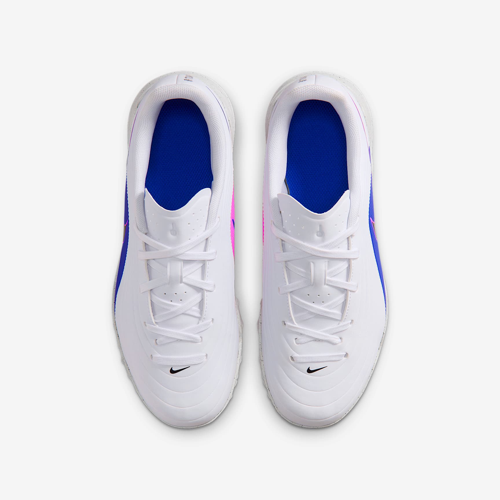 Nike Jr. Tiempo Maestro Club Turf Soccer Shoes - White/Racer Blue/Pink Blast/Black - view 4