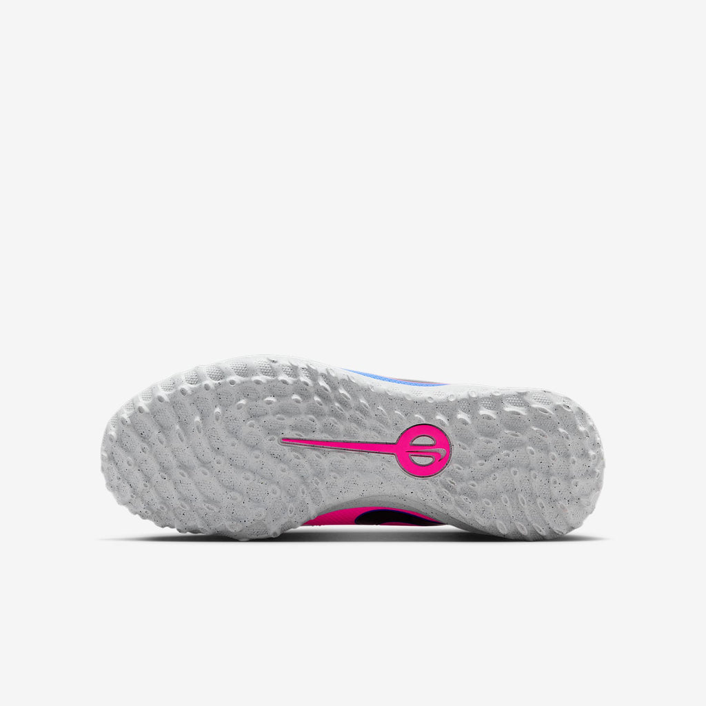 Nike Jr. Tiempo Maestro Club Turf Soccer Shoes - White/Racer Blue/Pink Blast/Black - view 2