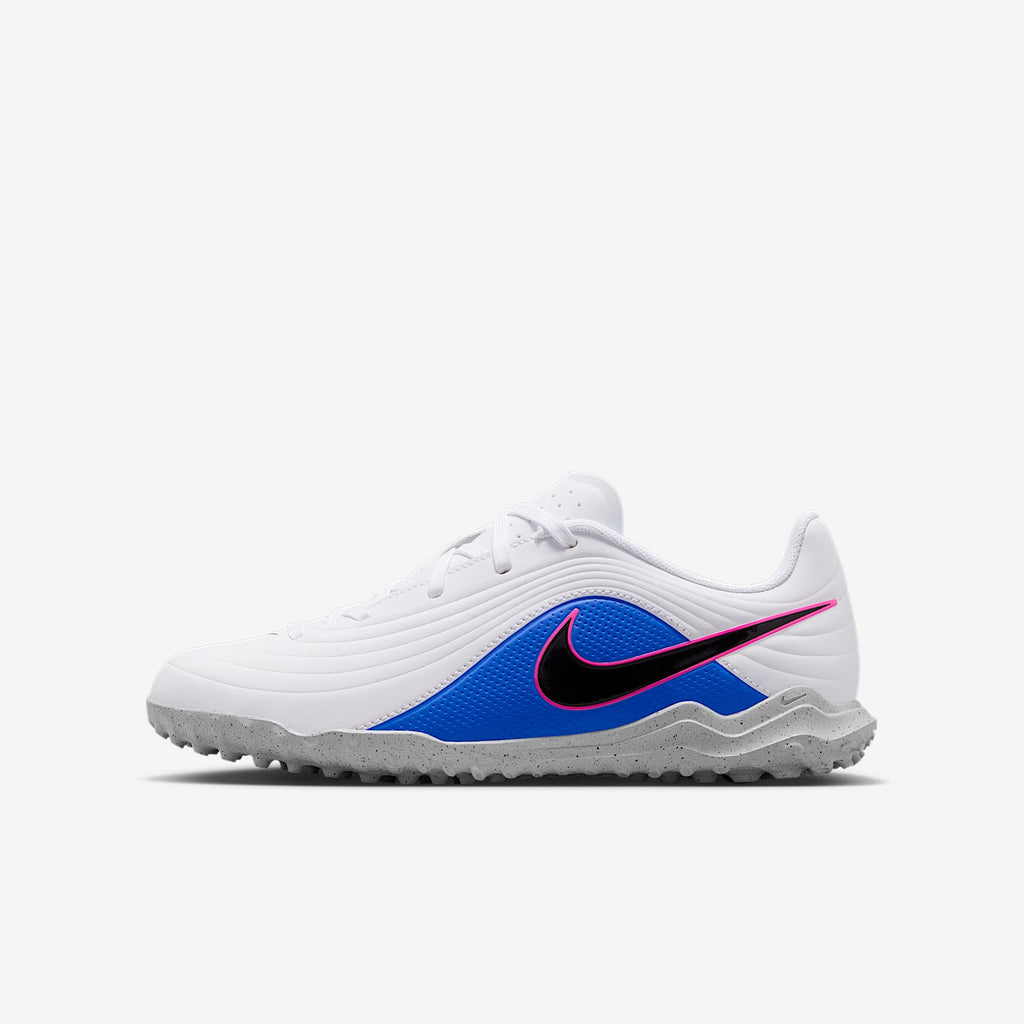 Nike Jr. Tiempo Maestro Club Turf Soccer Shoes - White/Racer Blue/Pink Blast/Black - view 1