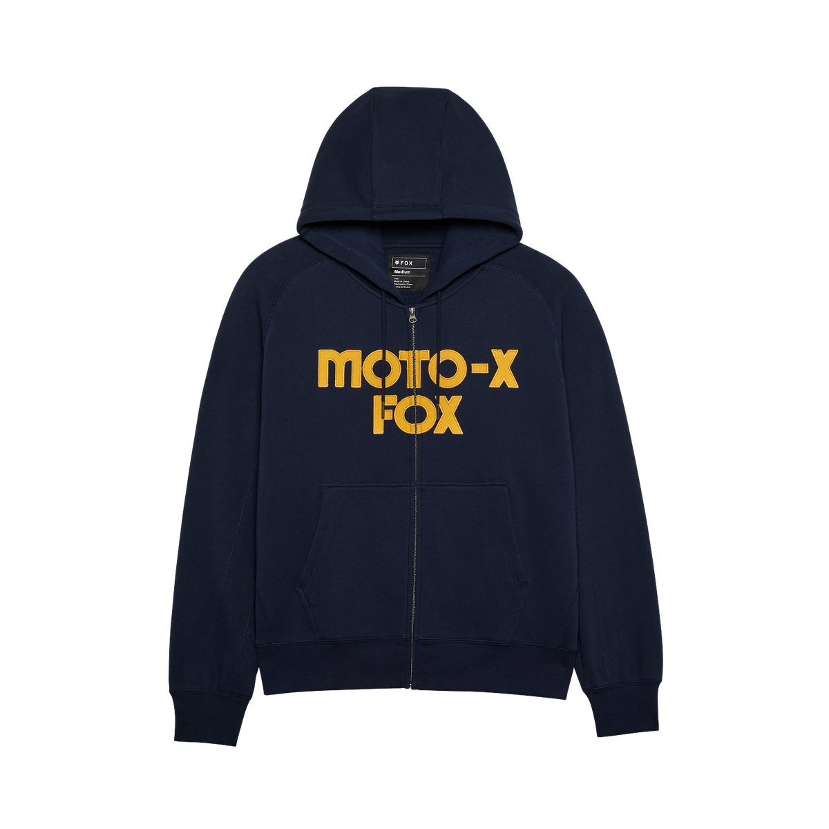 Fox Men's Moto-X Oversized Zip Hoodie Midnight Blue front