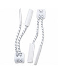 Pro Laces Junior Armor toe strap - White - pair with sleeves and tabs