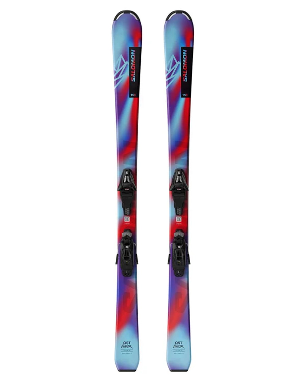 Salomon Junior QST S Skis + C5 Ski Bindings