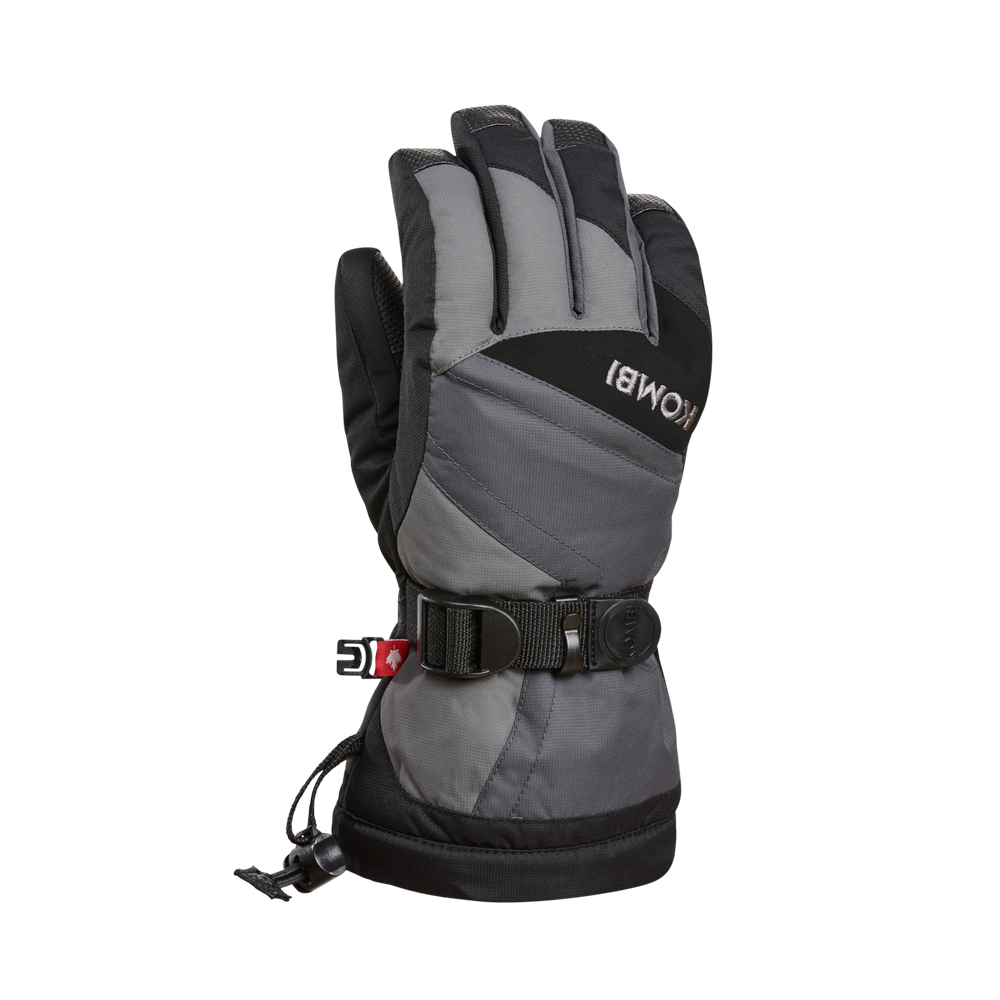 Kombi The Original Junior Glove - CHARCOAL WITH CASTLEROCK - front