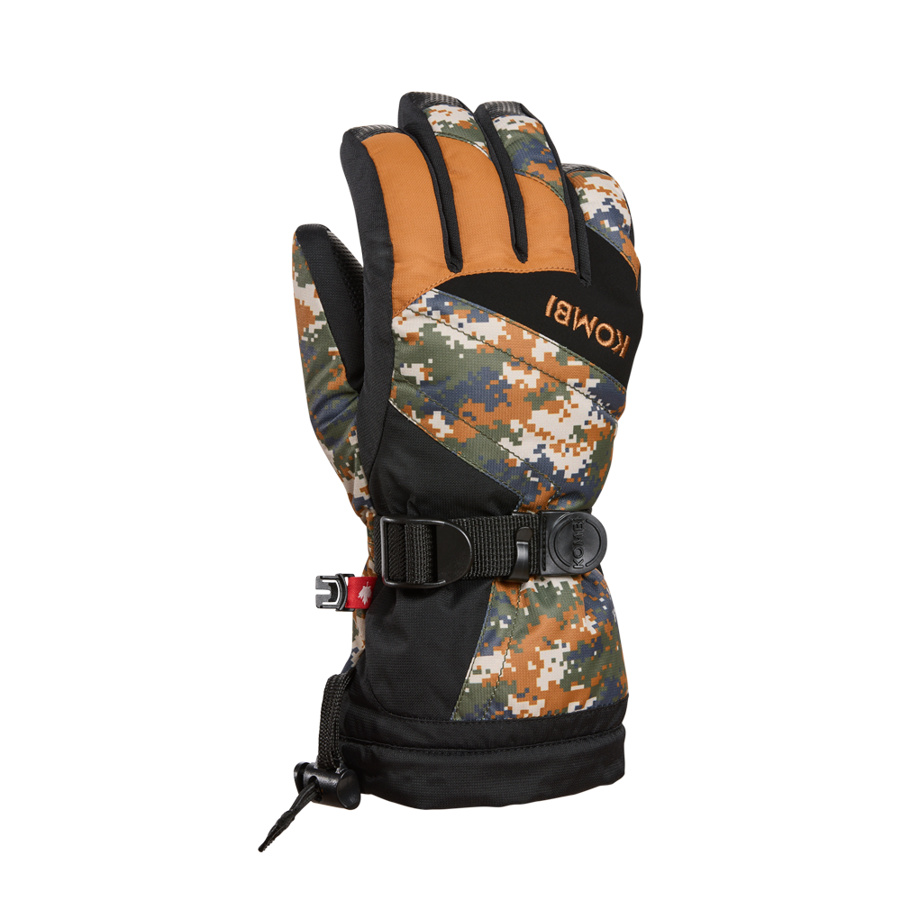 Kombi The Original Junior Glove - GAMER CAMO WITH CHAMOIS - front