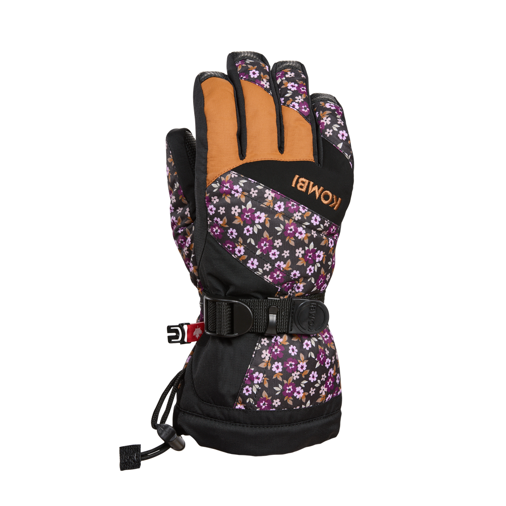 Kombi The Original Junior Glove - DAISY FLOWER WITH CHAMOIS - front
