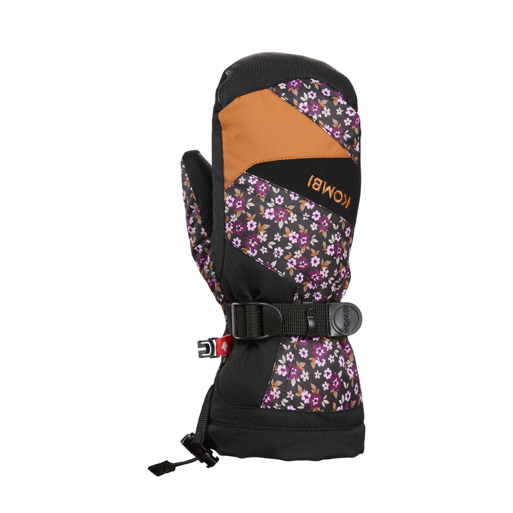 Kombi The Original Youth Mitt - DAISY FLOWER WITH CHAMOIS - front