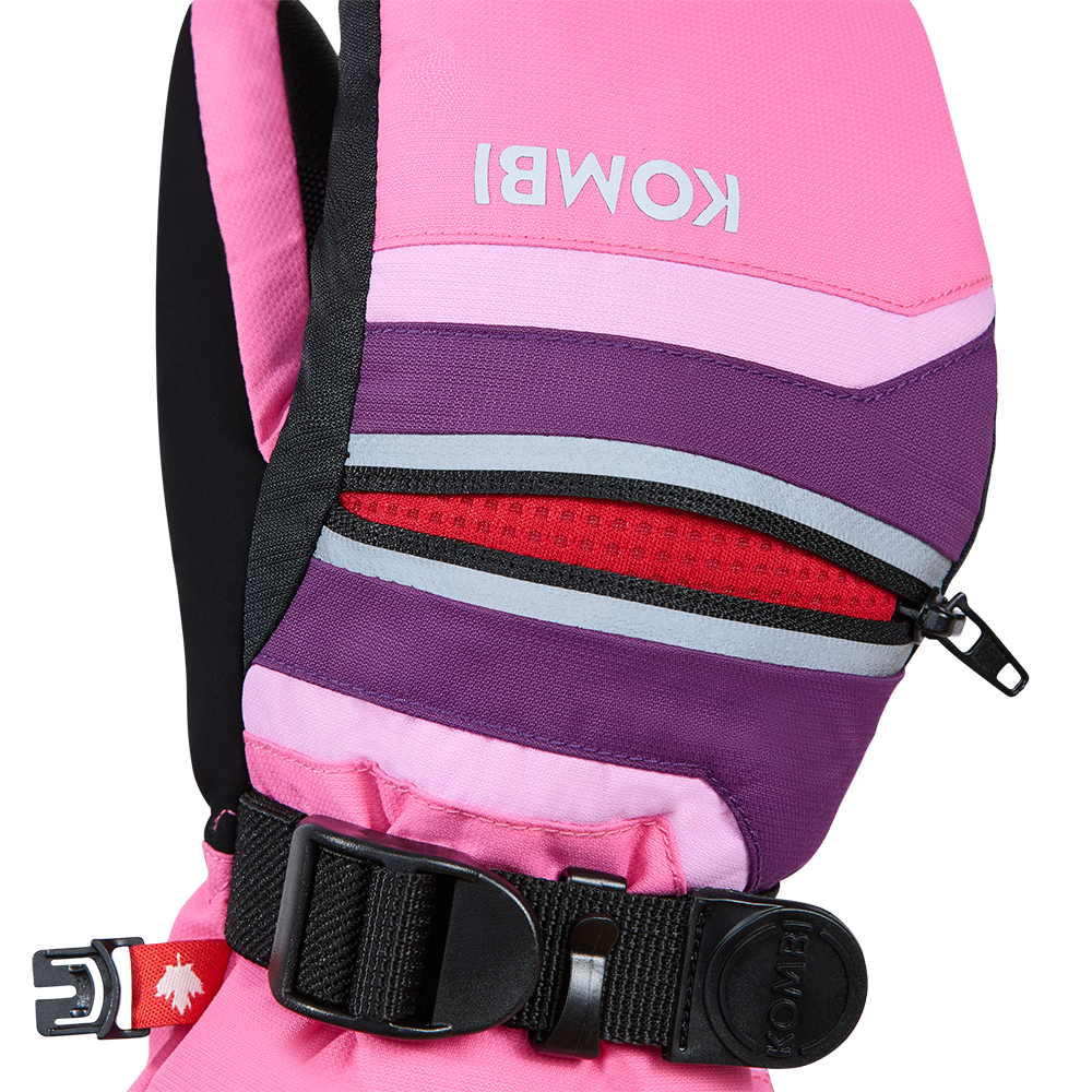 Kombi Yolo Mitt in Barbie Pink - cuff detail