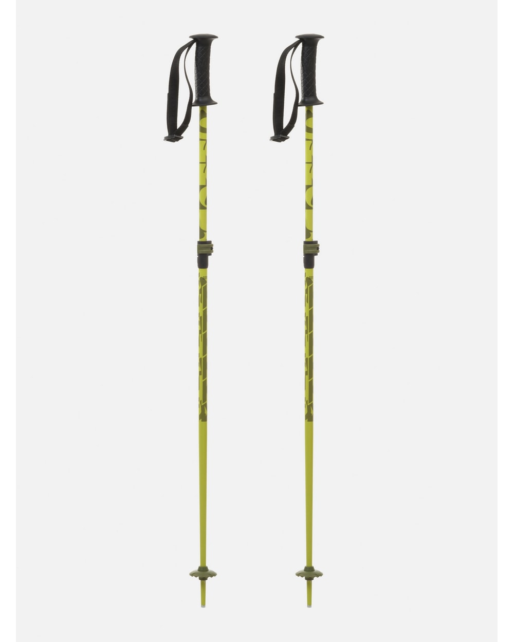 K2 Boys' Sprout Adjustable Ski Poles - Green, full view