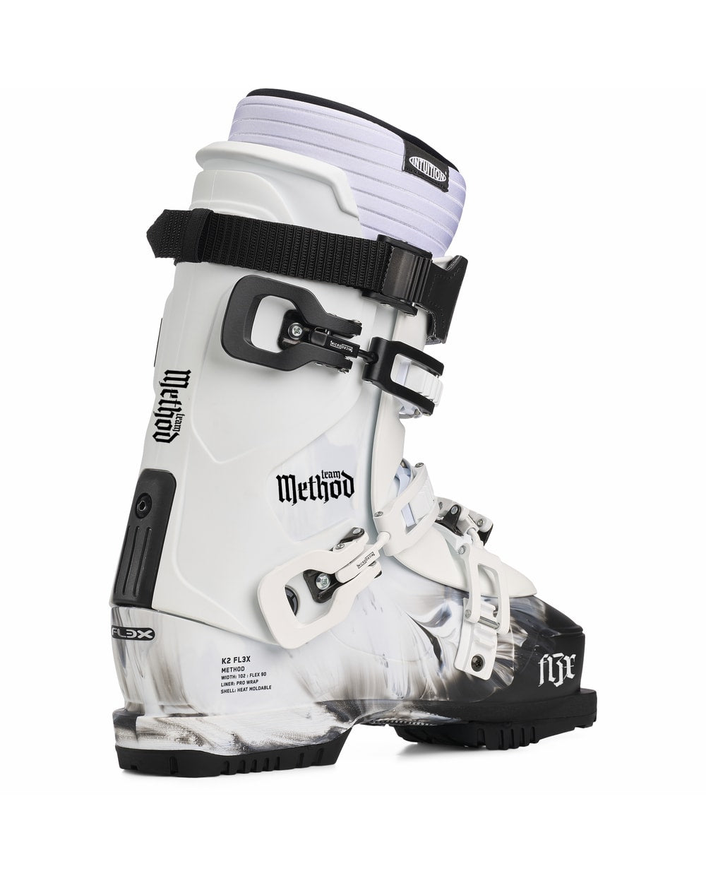 K2 Men's Method Team Ski Boots 2027 - White/Black, inside view