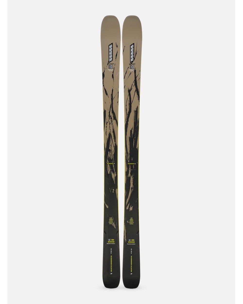 K2 Men's Mindbender 96 Skis 2027 - Tan/Black, topsheet view