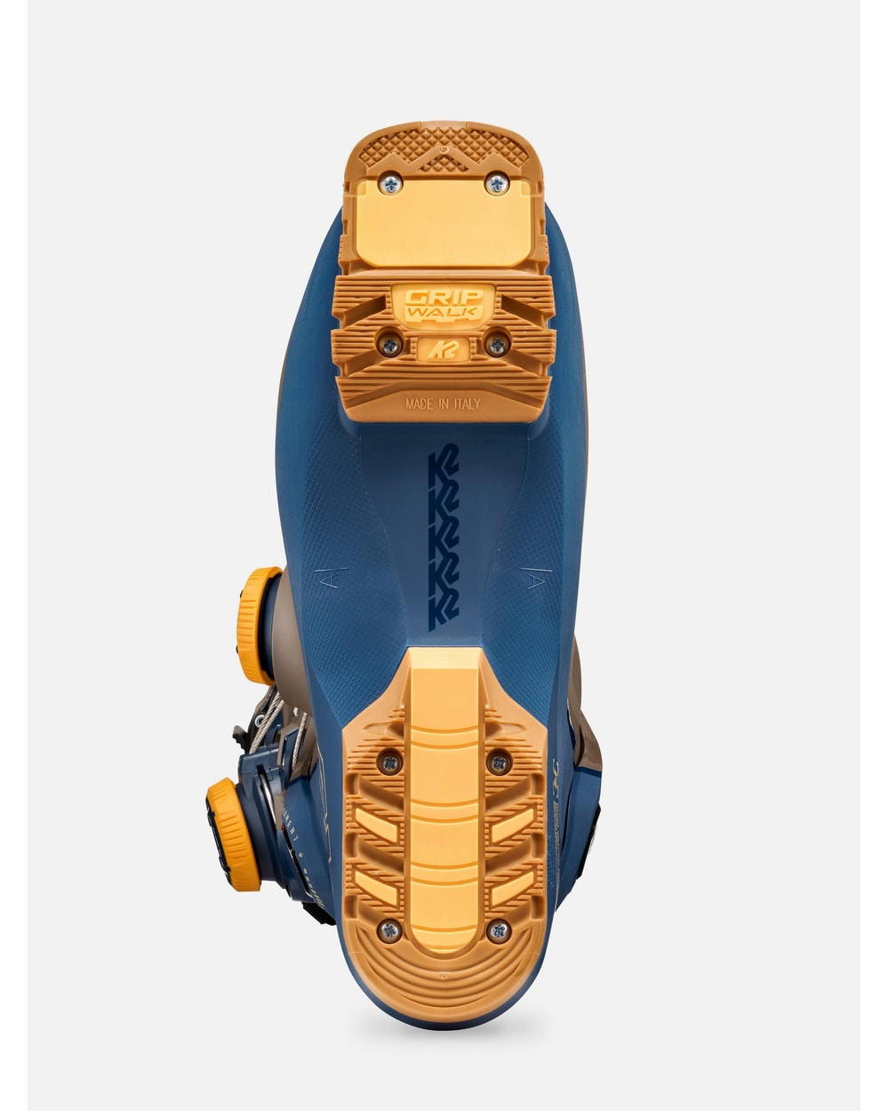 K2 Men's Recon 120 Zonal BOA Ski Boots 2027 - Blue/Bronze, sole view