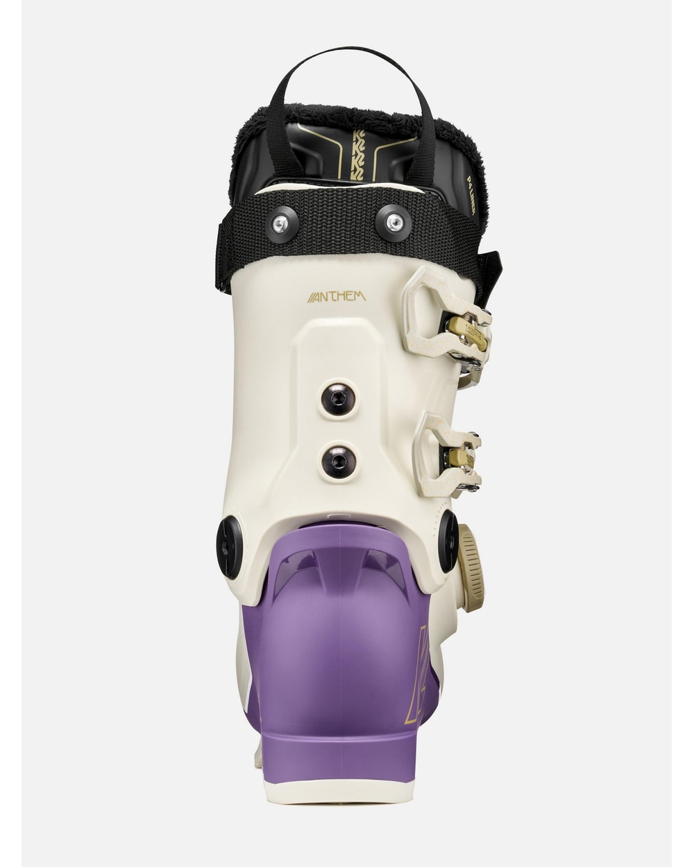 K2 Women's Anthem 85 BOA Ski Boots 2027 - Cream/Purple, rear view
