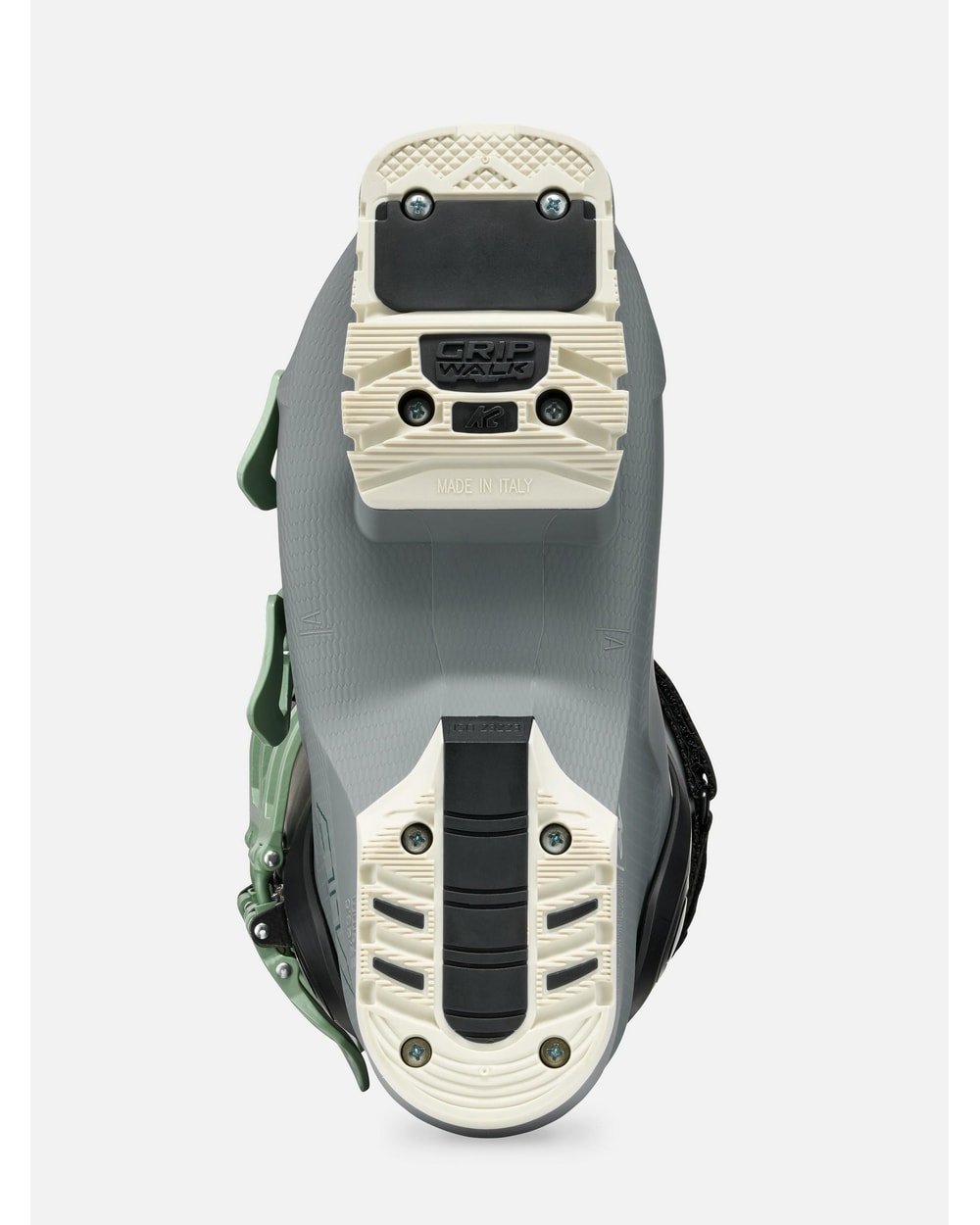 K2 Women's BFC 85 Ski Boots 2027 - Grey/Black/Mint, sole view