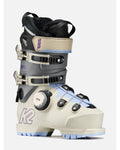 K2 Women's BFC 95 BOA Ski Boots 2027 - Cream/Light Blue, front three-quarter view