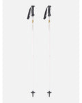 K2 Women's Style Composite Ski Poles - White, full view