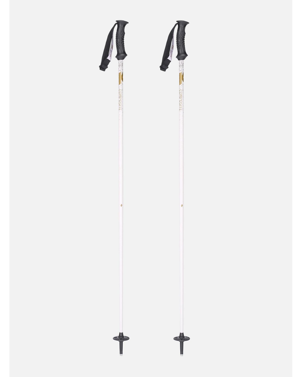 K2 Women's Style Composite Ski Poles - White, full view