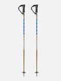 K2 Freeride 18 Ski Poles - Khaki/Blue, full view