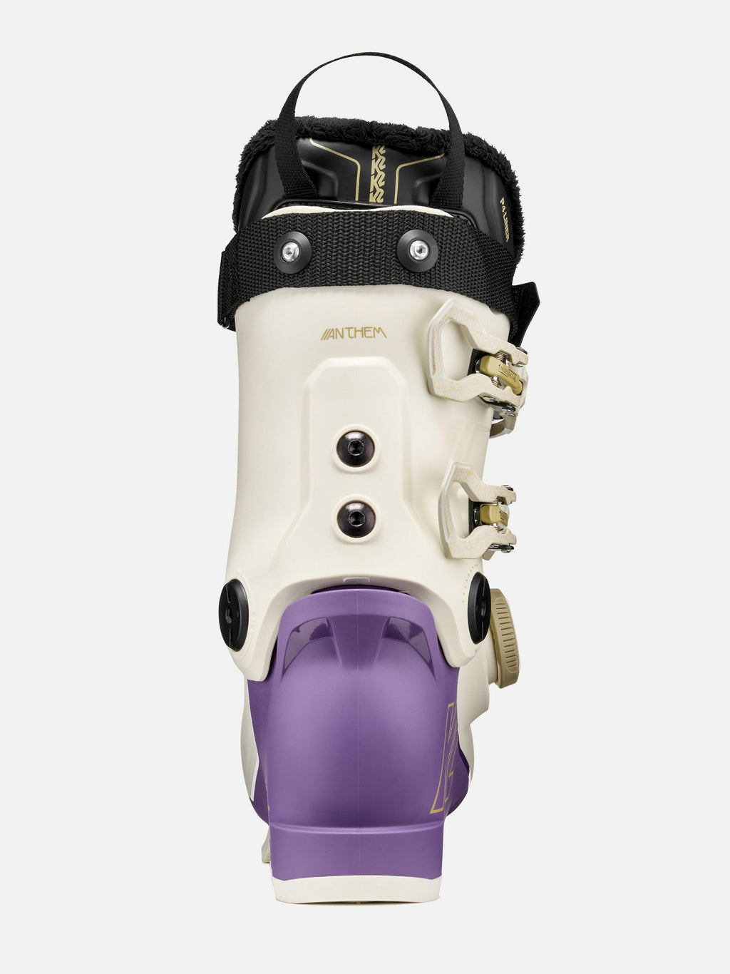 K2 Women's Anthem 85 BOA Ski Boots 2027 - Cream/Purple, rear view