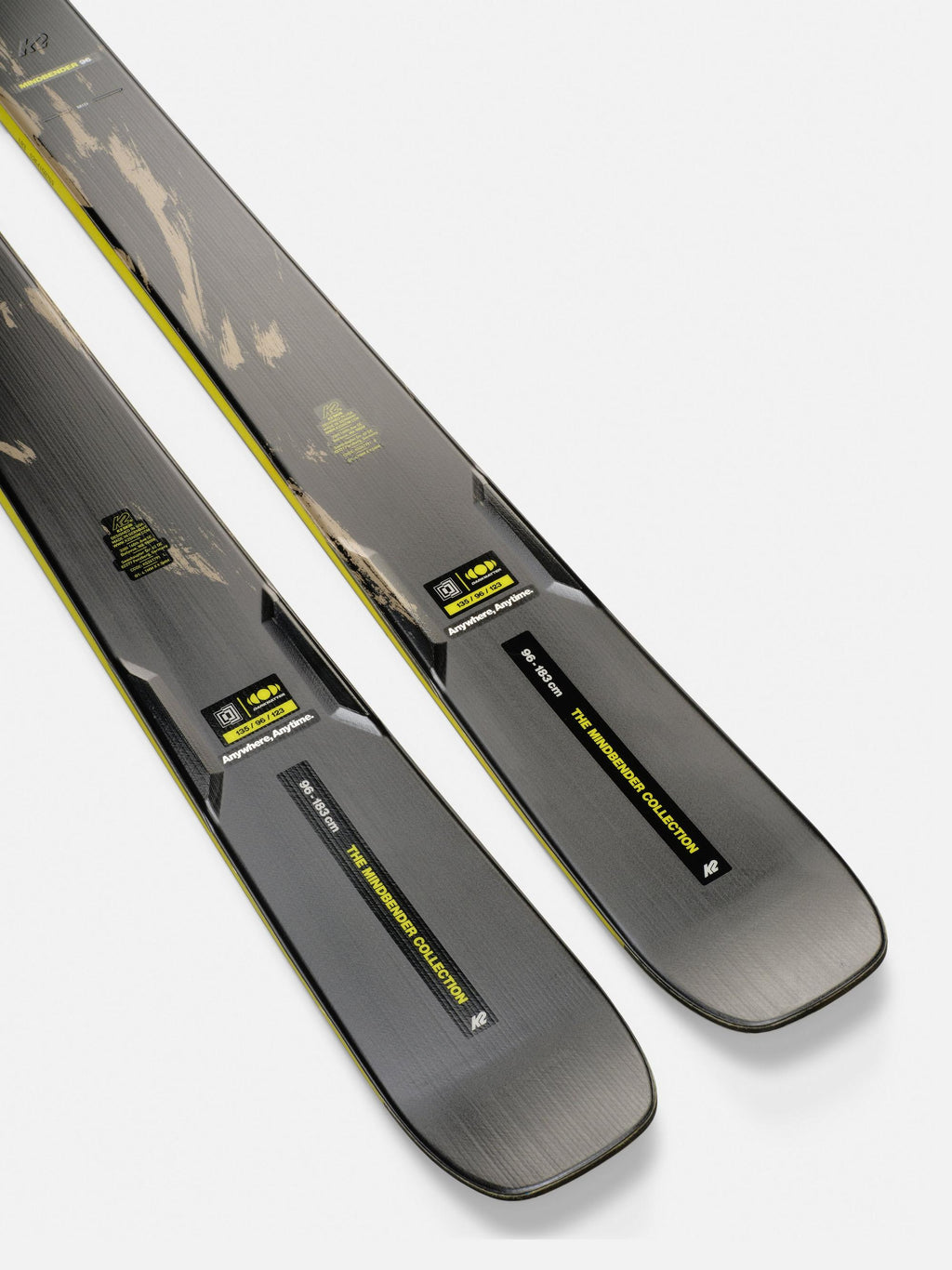 K2 Men's Mindbender 96 Skis 2027 - Tan/Black, detail view