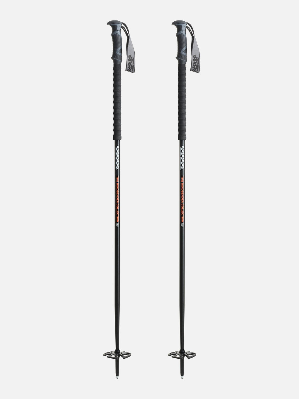 K2 Mindbender Ski Poles - Black, full view