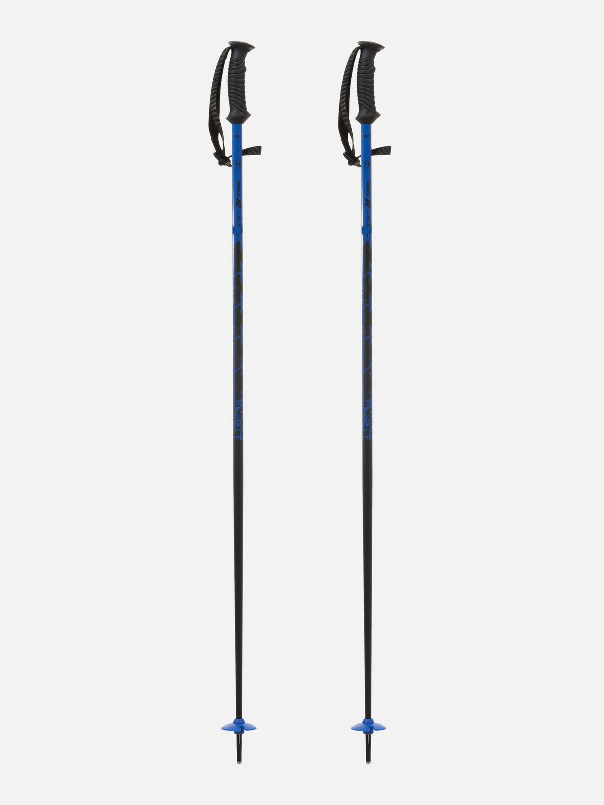 K2 Power Aluminum Ski Poles - Blue, full view