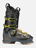 K2 Men's Recon 100 BOA Ski Boots 2027 - Black/Grey/Green, front three-quarter view