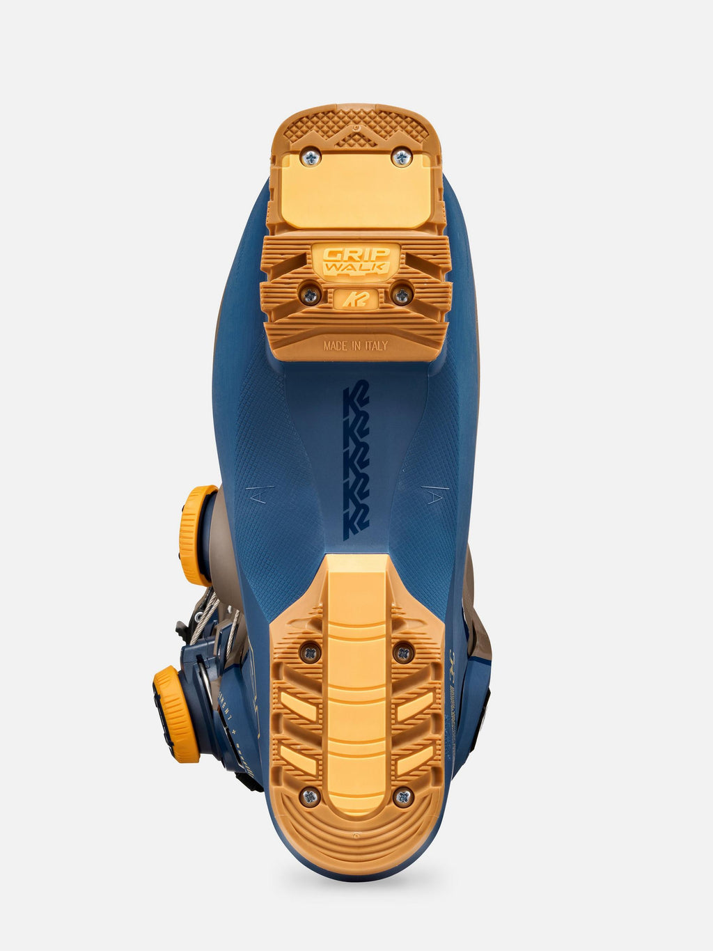 K2 Men's Recon 120 Zonal BOA Ski Boots 2027 - Blue/Bronze, sole view