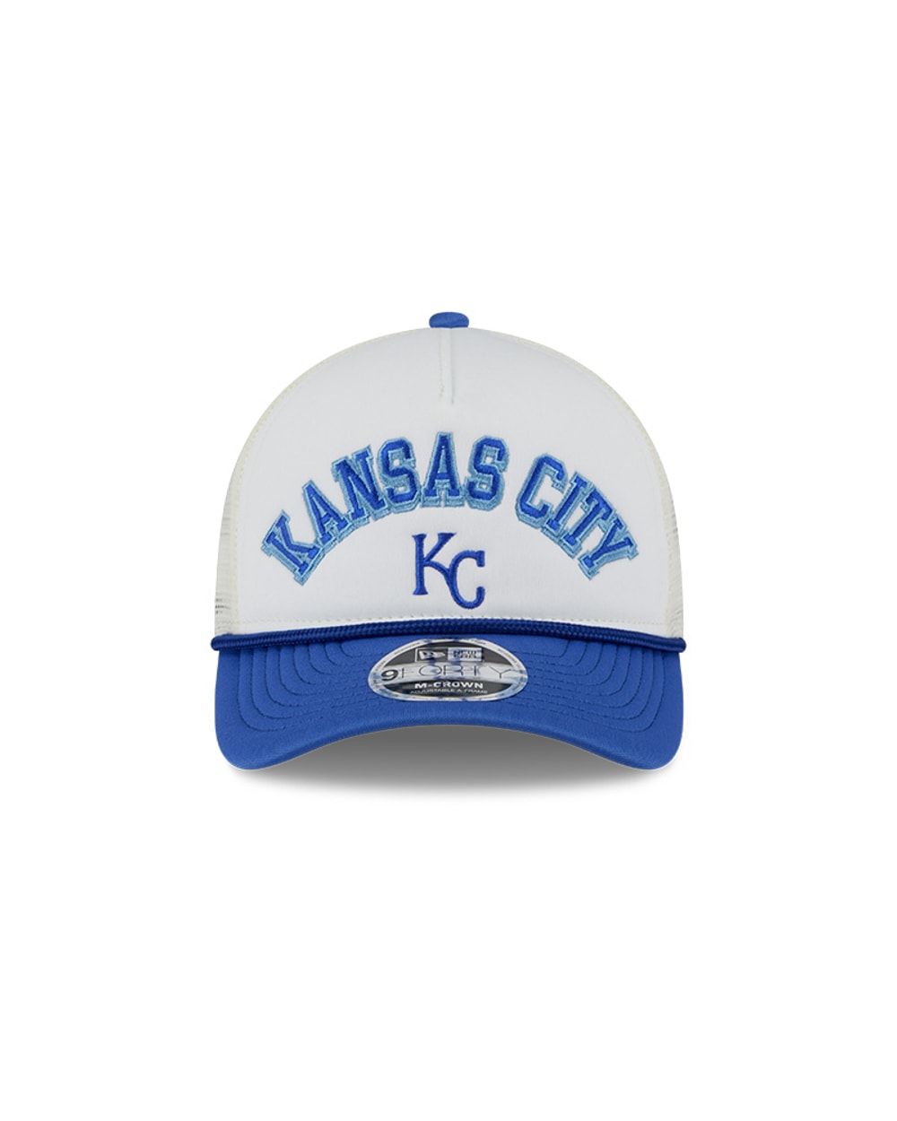 Kansas City Royals Chrome Arch 9FORTY M-Crown A-Frame Trucker Hat