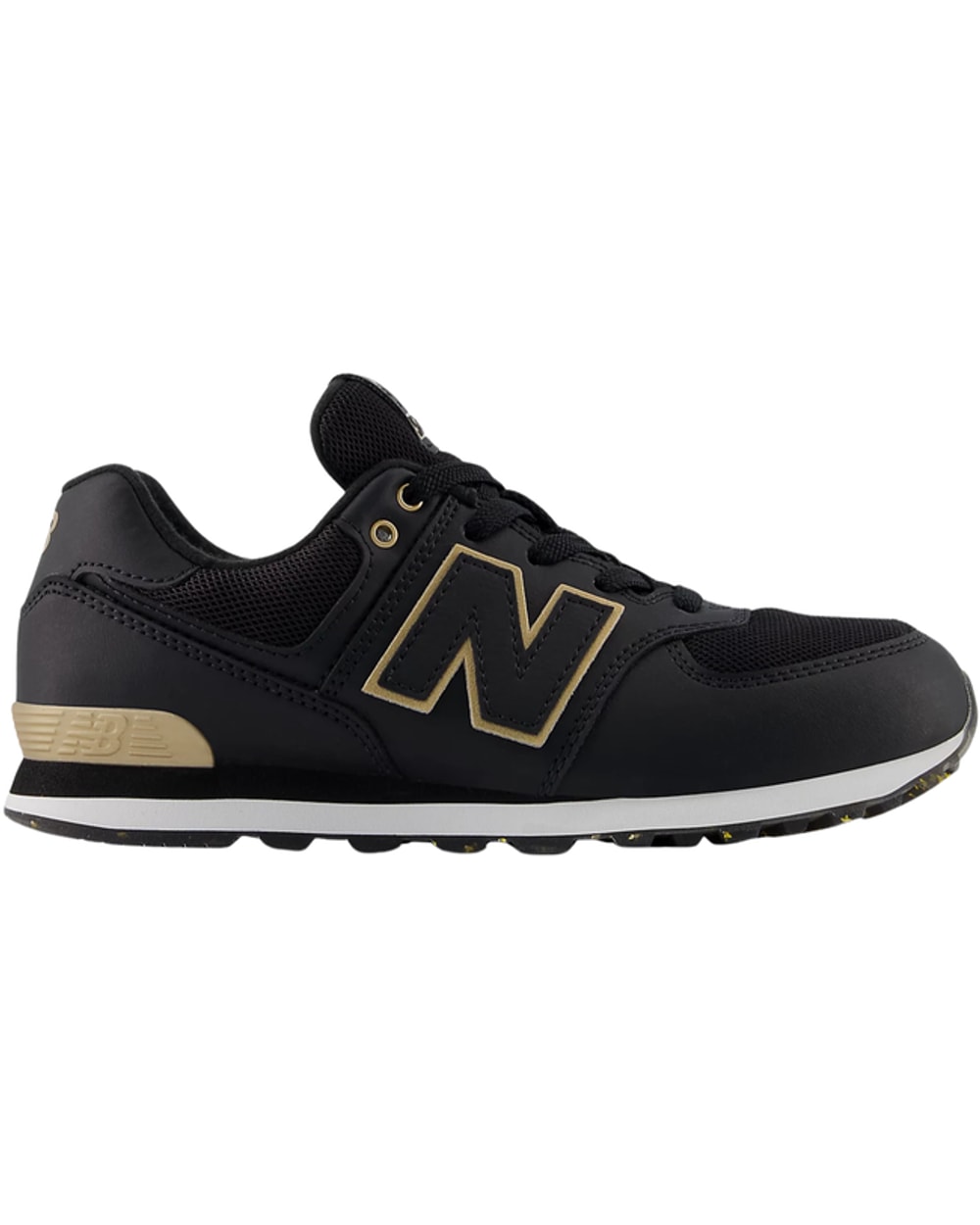New Balance Kid's 574 - Black/Gold
