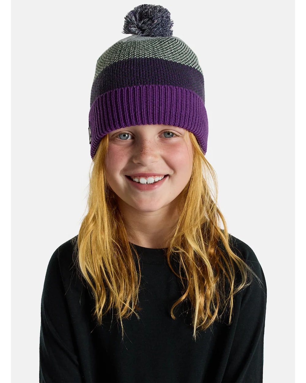 Kids' Fleece-Lined Pom Beanie