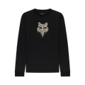 Fox Youth Roughcut Long Sleeve Tee Ultra Black front