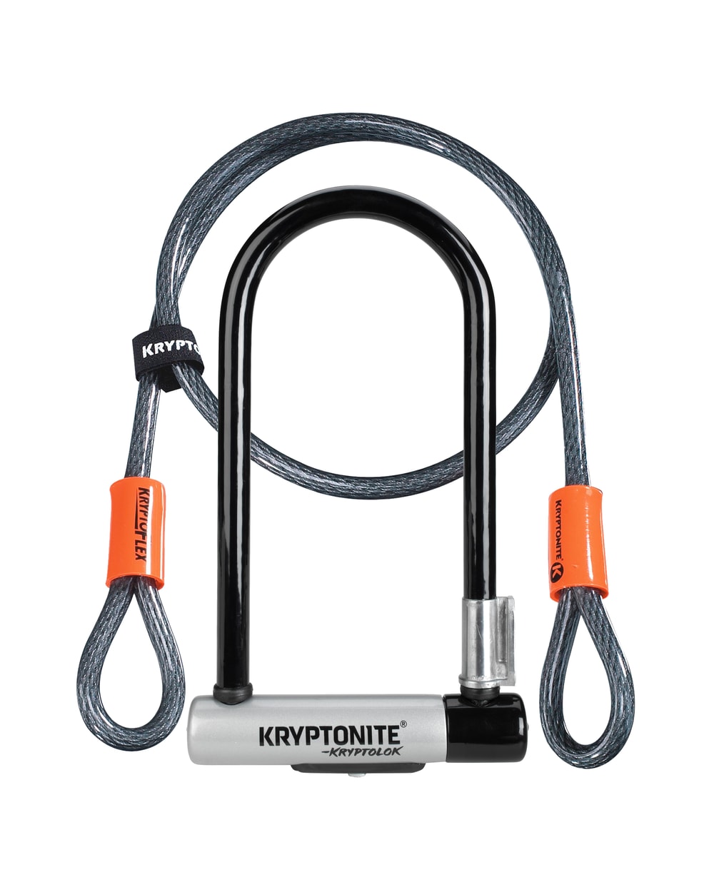 Kryptonite KryptoLok Standard U-Lock with 4' Flex Cable