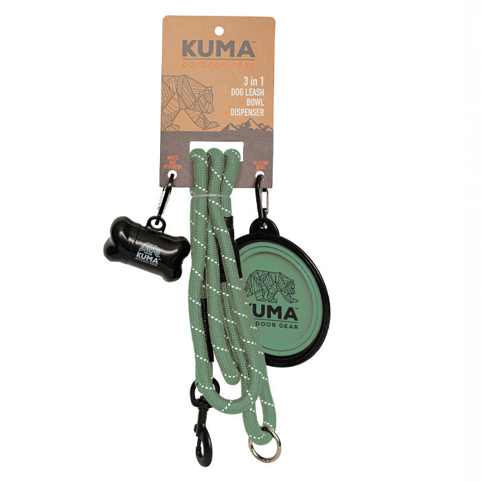 Kuma 3-in-1 Dog Leash - SAGE