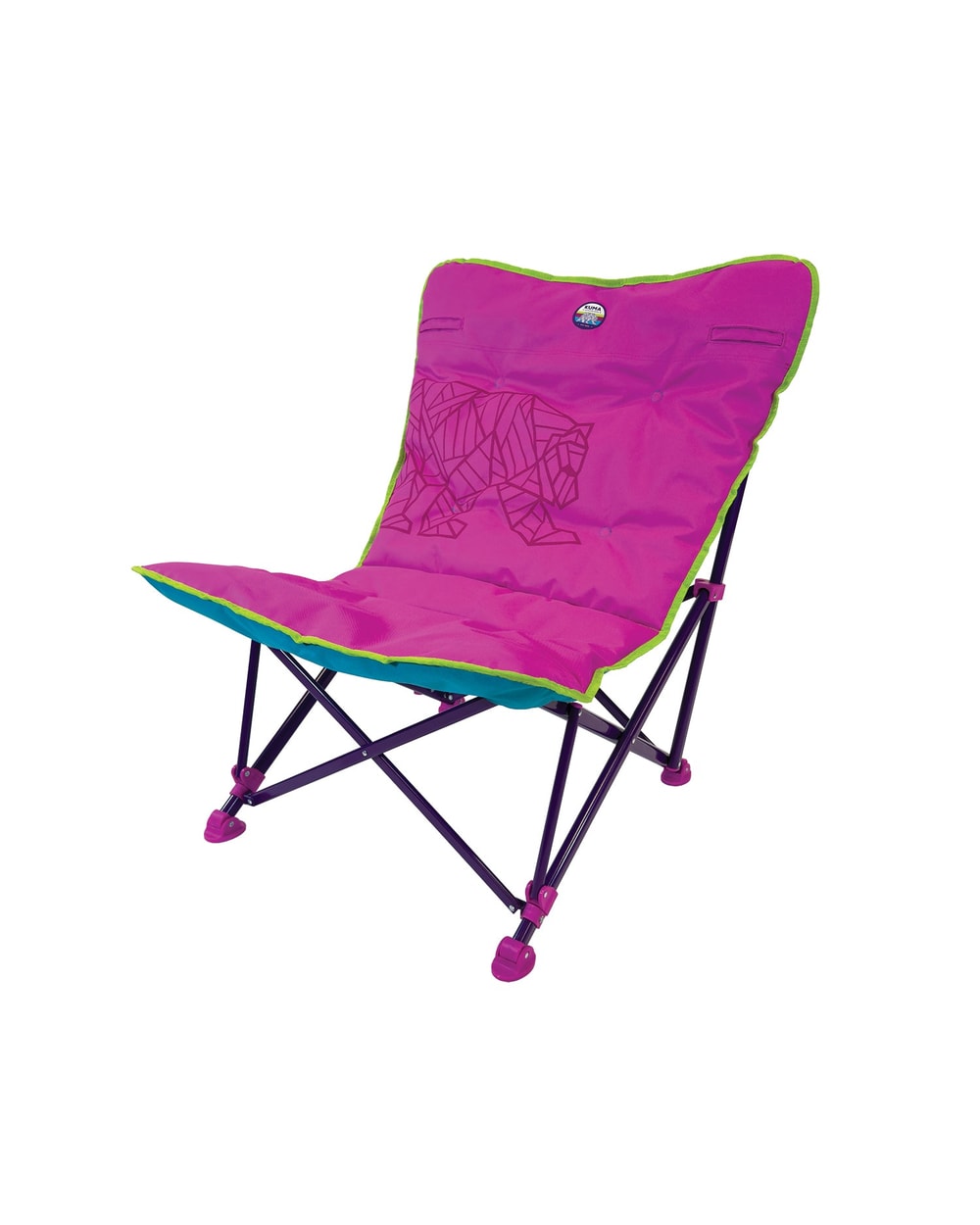 Kuma Aurora Padded Flip Chair folded with carry bag