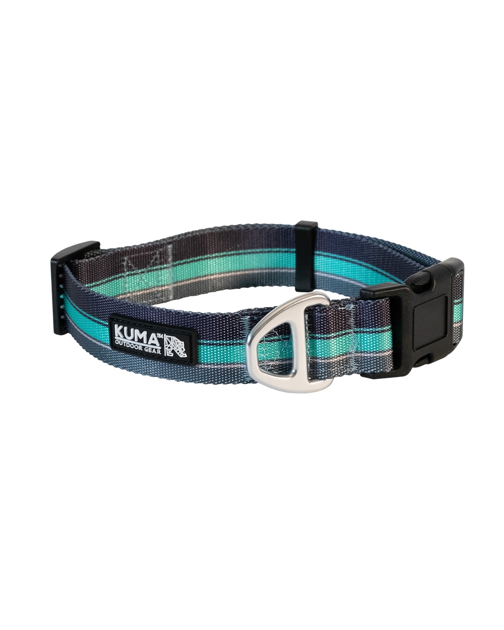 Kuma Backtrack Dog Collar - NAVY/MINT