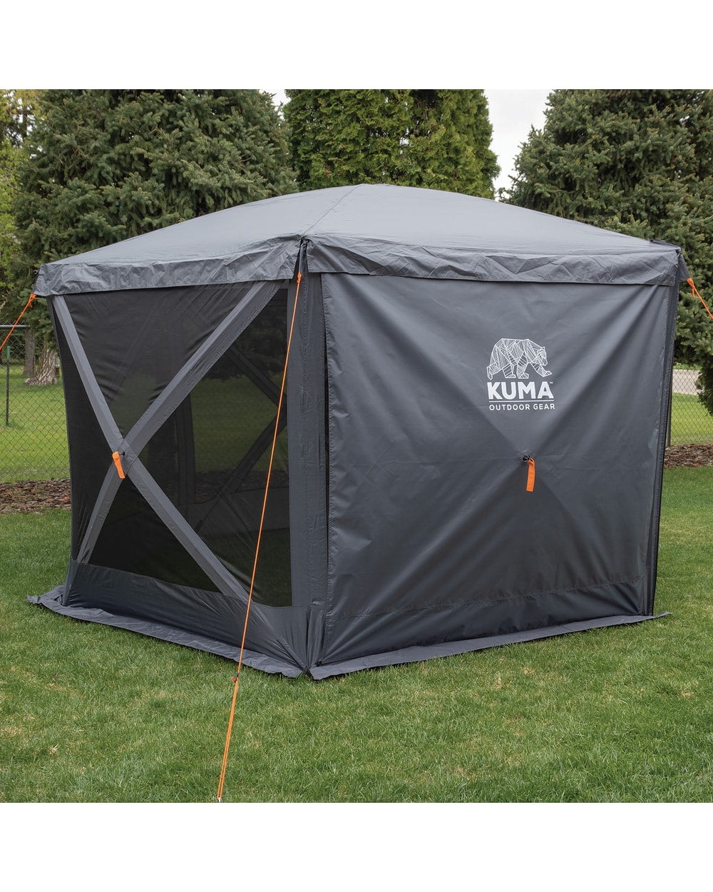 Kuma Bear Den Gazebo Privacy Panel in use
