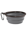 Kuma Collapsible Silicone Bowl - GREY/BLACK