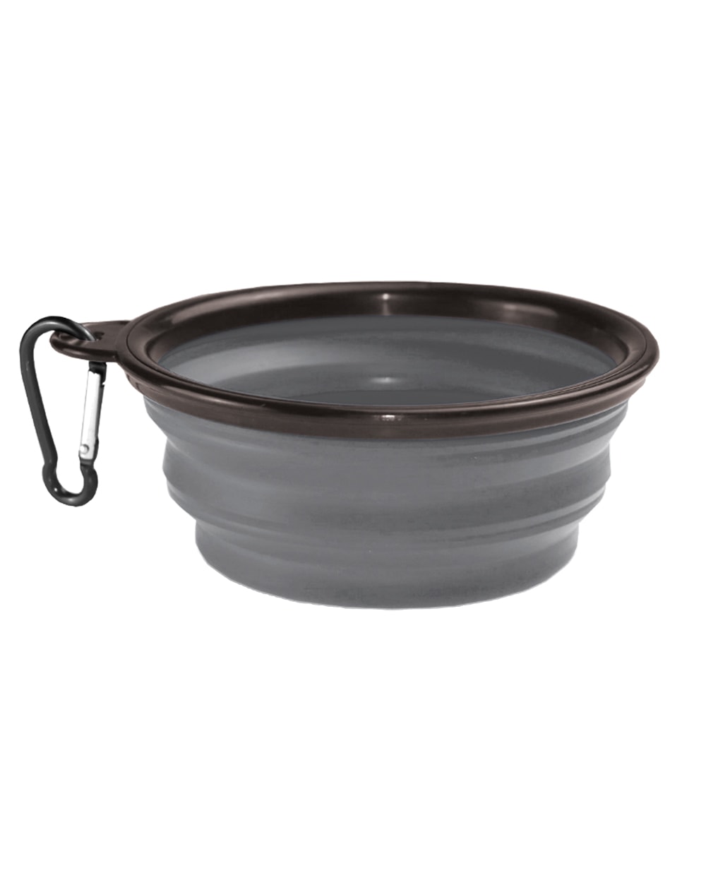 Kuma Collapsible Silicone Bowl - GREY/BLACK