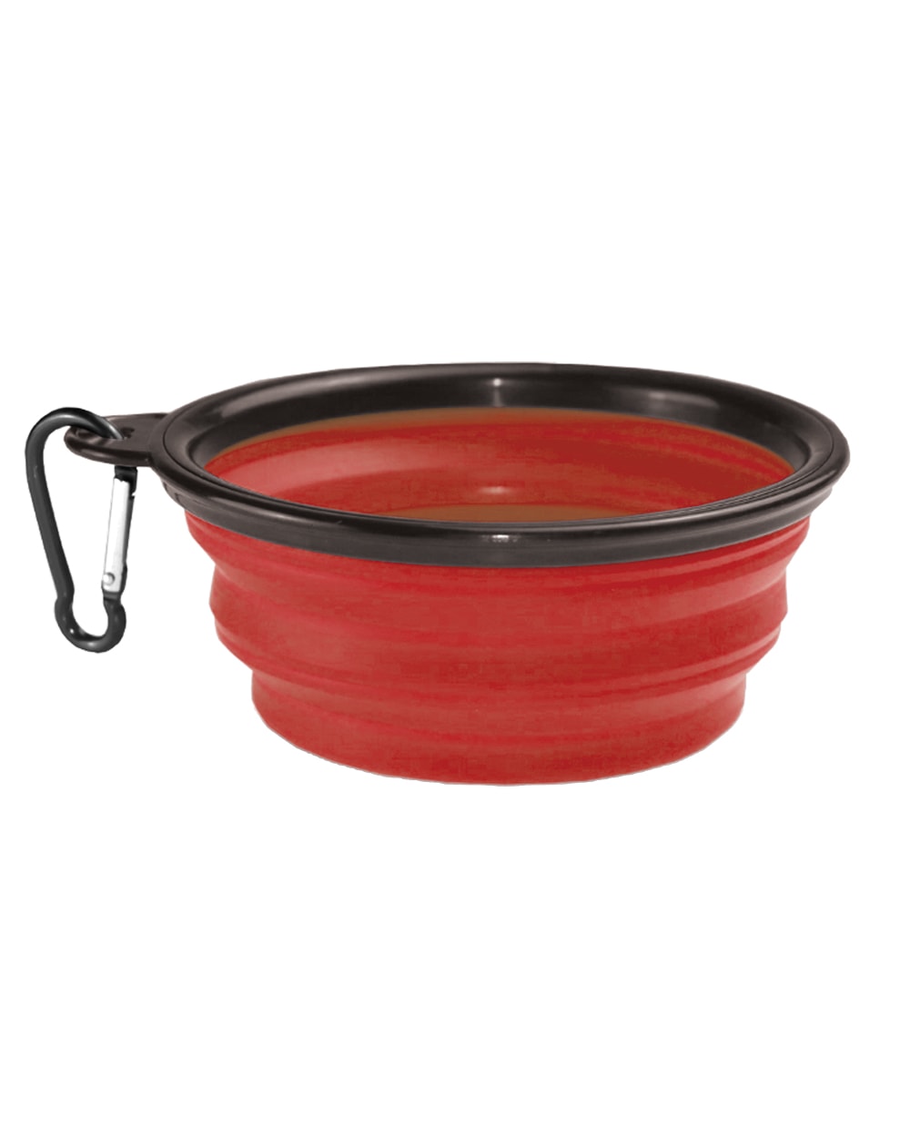Kuma Collapsible Silicone Bowl - RED/BLACK