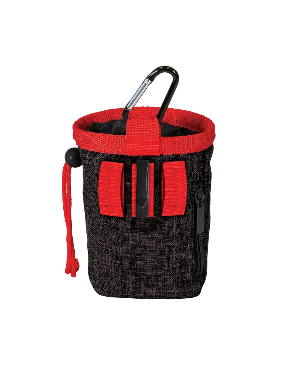 Kuma Good Dog Treat Pouch - CARBON/RED