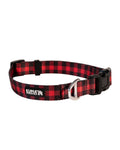 Kuma Lazy Bear Dog Collar - RED/BLACK