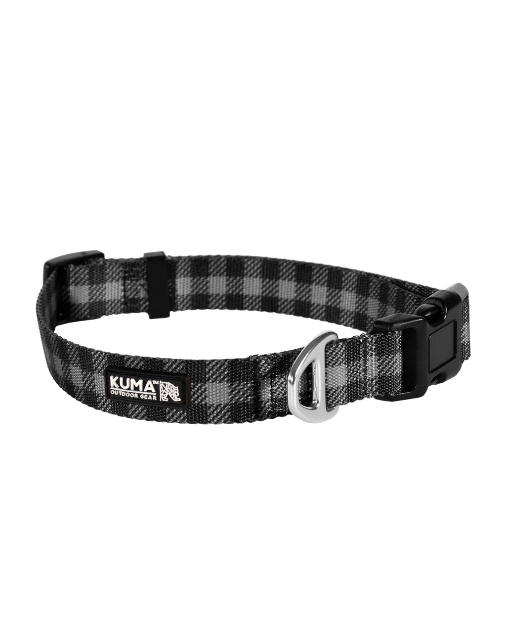 Kuma Lazy Bear Dog Collar - GREY/BLACK