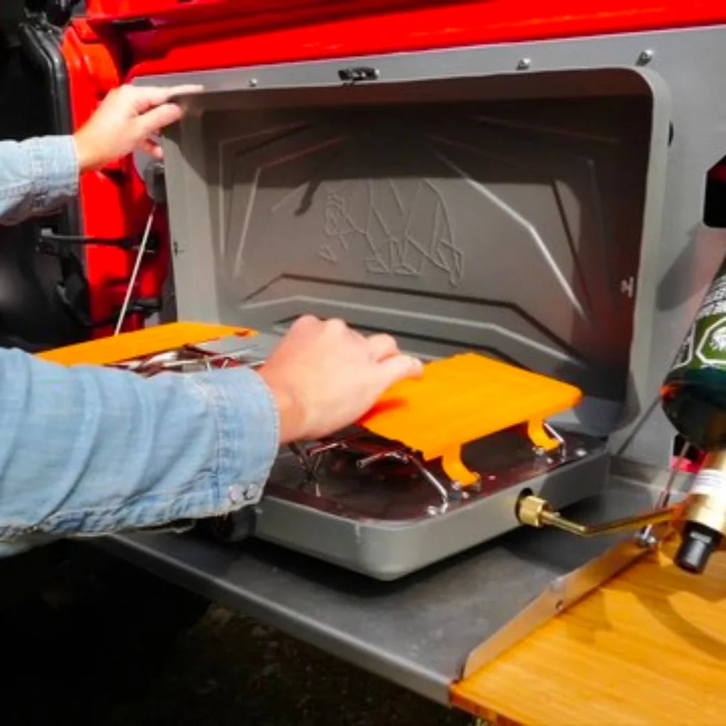 Kuma Deluxe 2-Burner Propane Stove - Graphite/Orange
